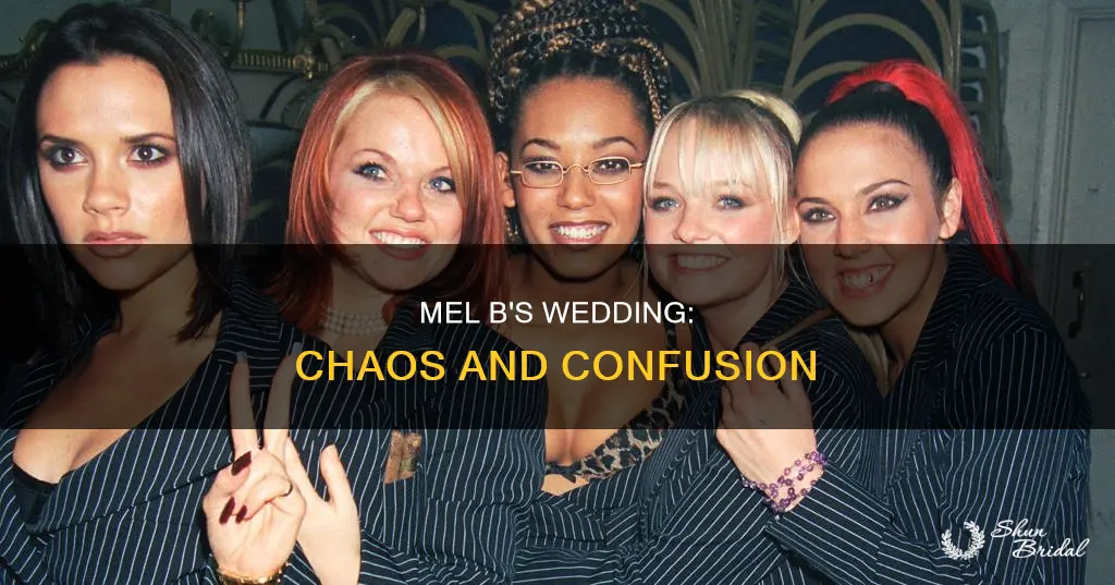 what happened at mel b wedding