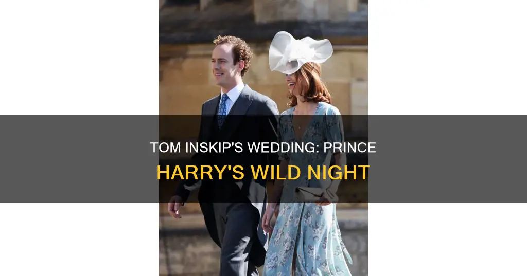 what happened at tom inskips wedding