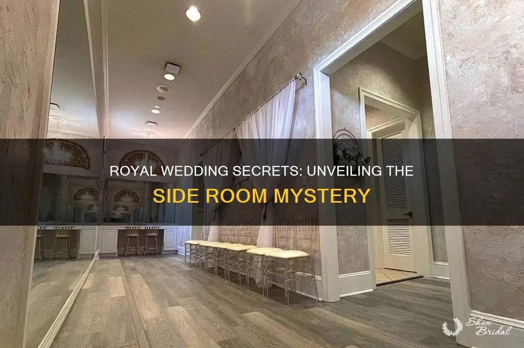 what happened in the side room during royal wedding