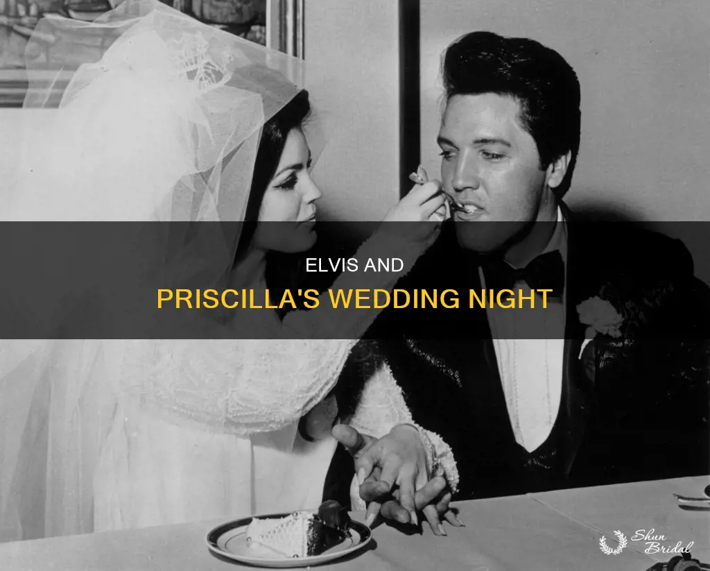 what happened on elvis wedding nite with priscilla