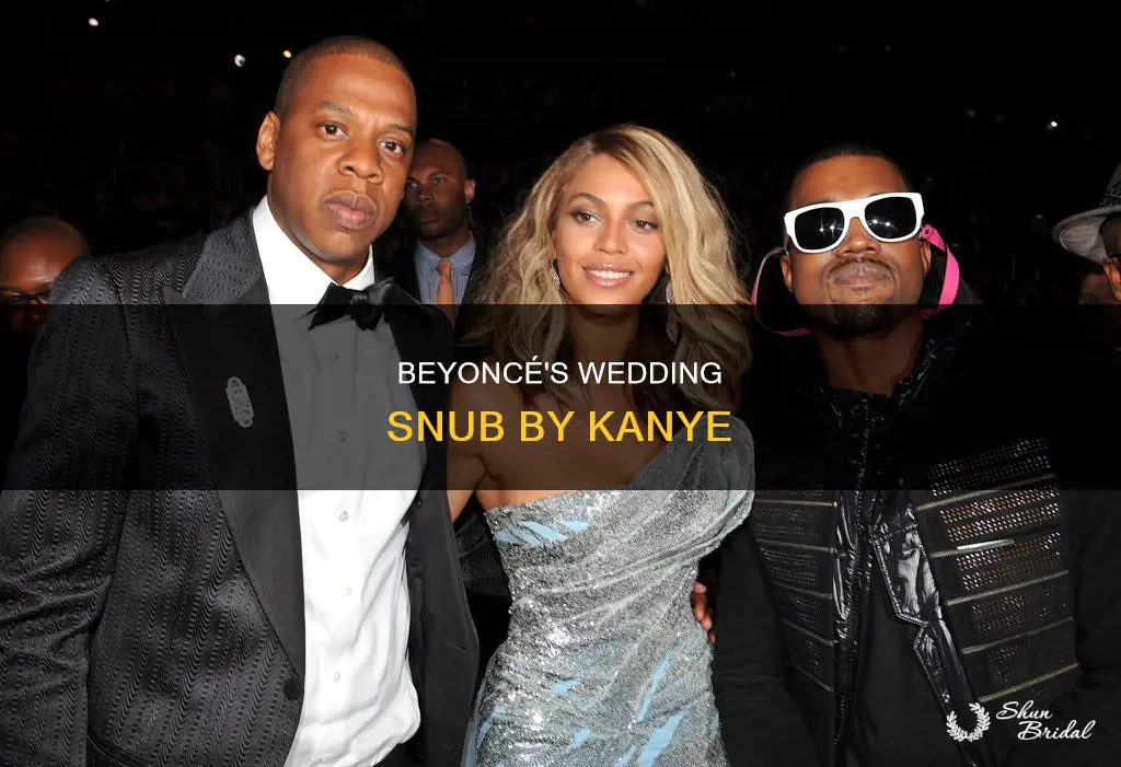 what happened to beyonce at kanye wedding