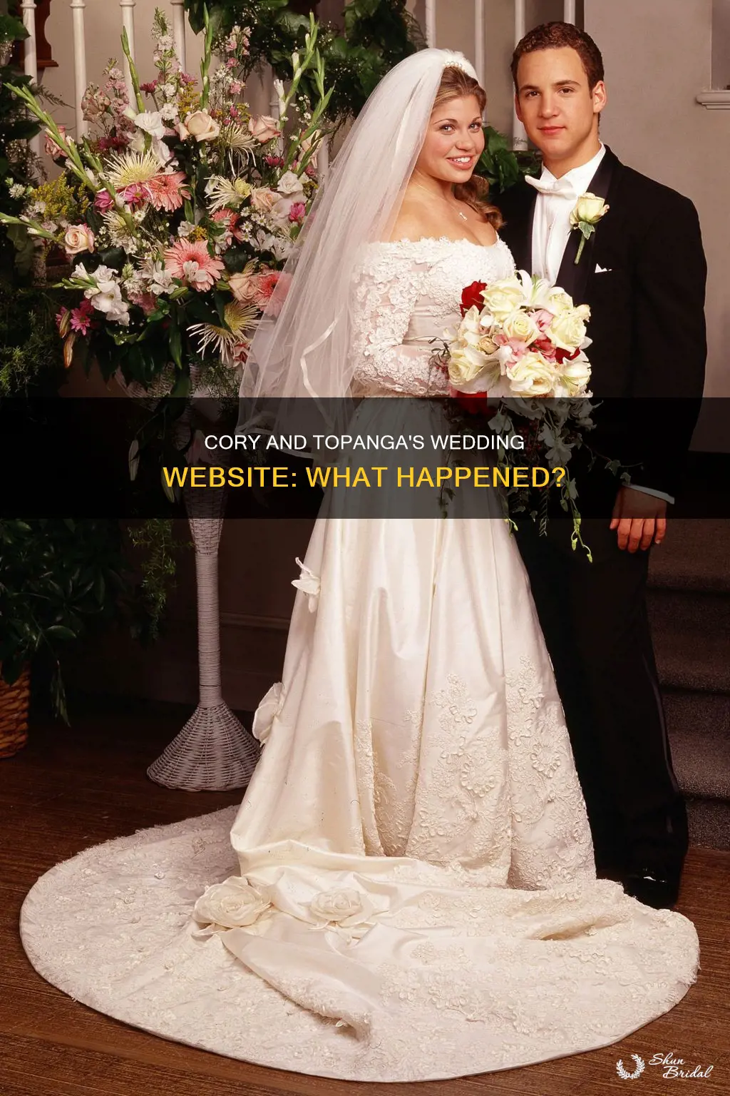 what happened to cory and topanga wedding website