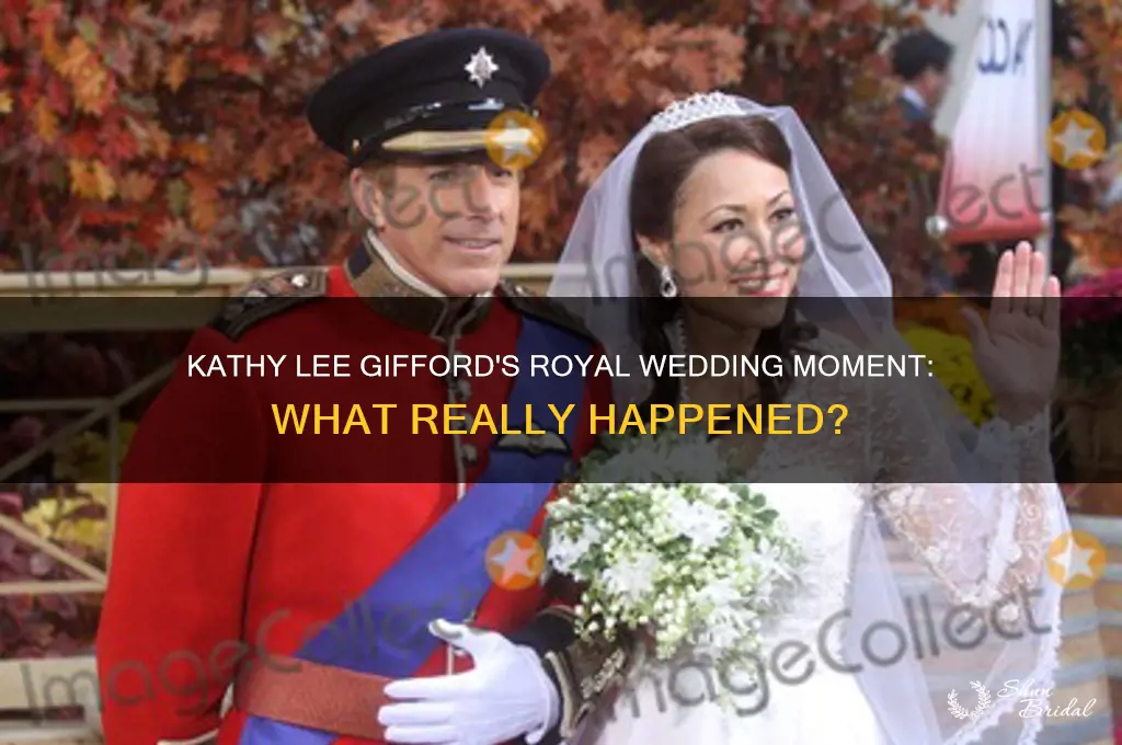 what happened to kathy lee gifford during the royal wedding