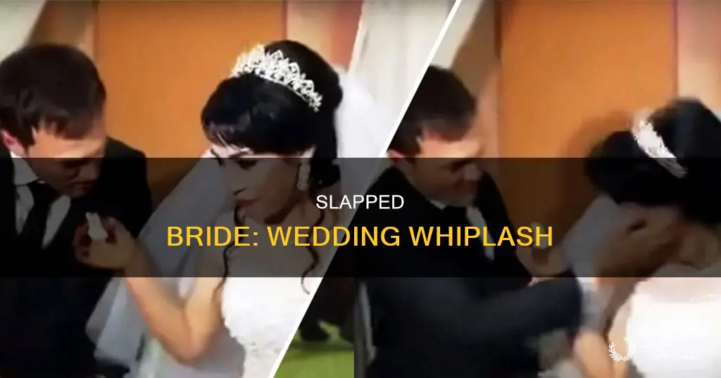 what happened to newlywed husband slaps wife at wedding