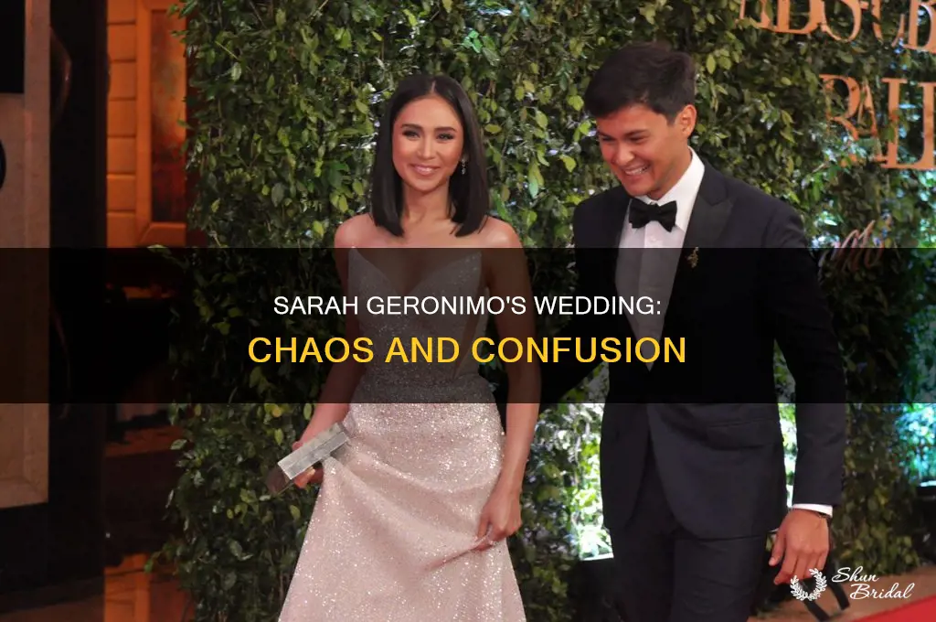 what happened to sarah geronimo wedding