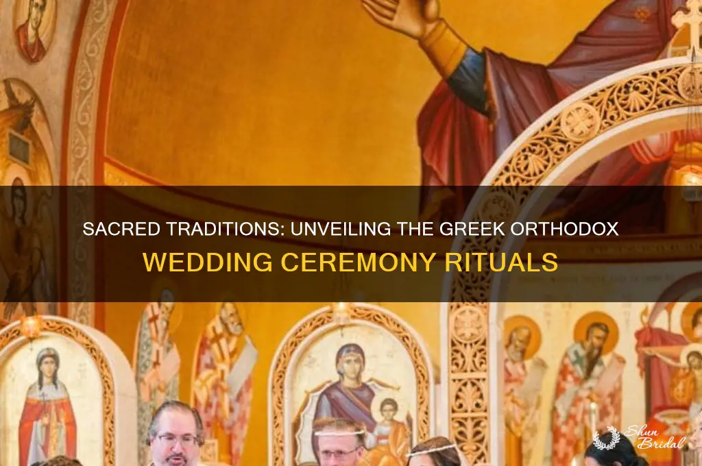 what happens at a greek orthodox wedding ceremony