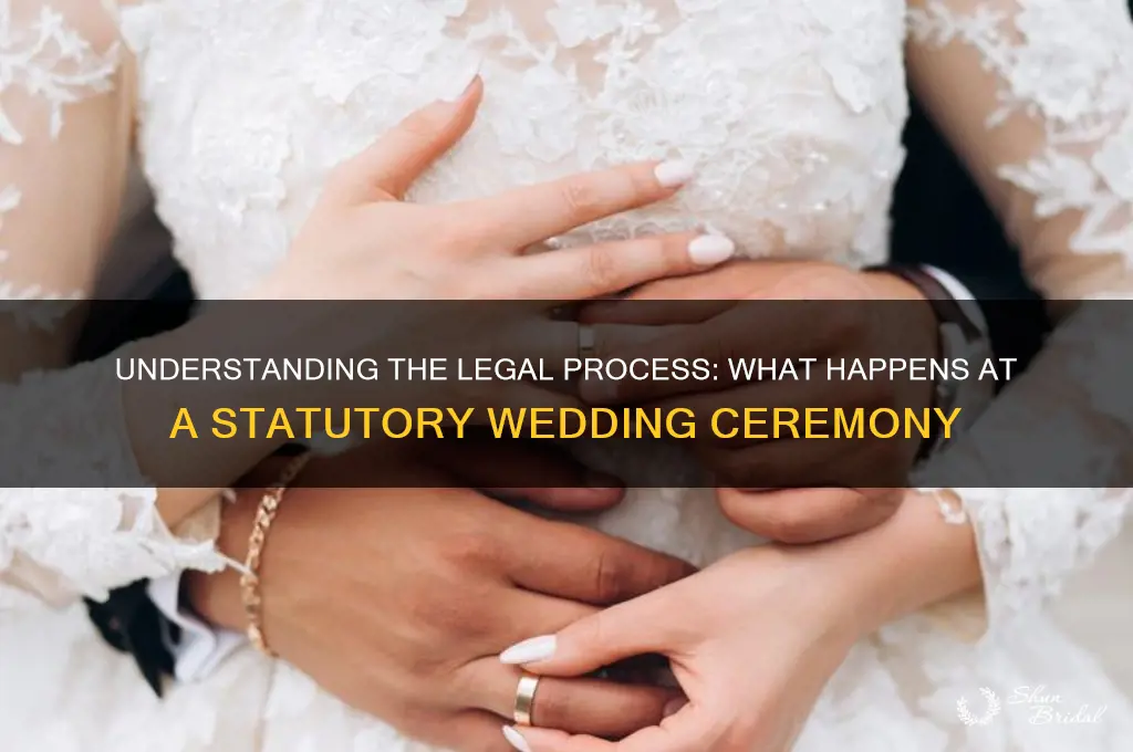 what happens at a statutory wedding ceremony