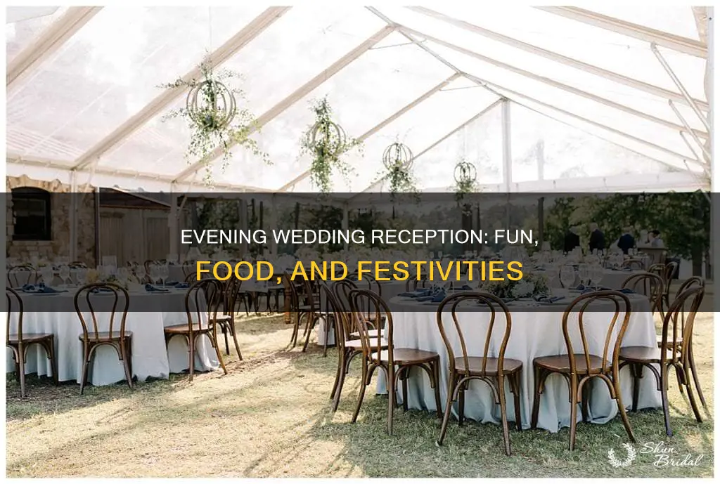 what happens at a wedding evening reception