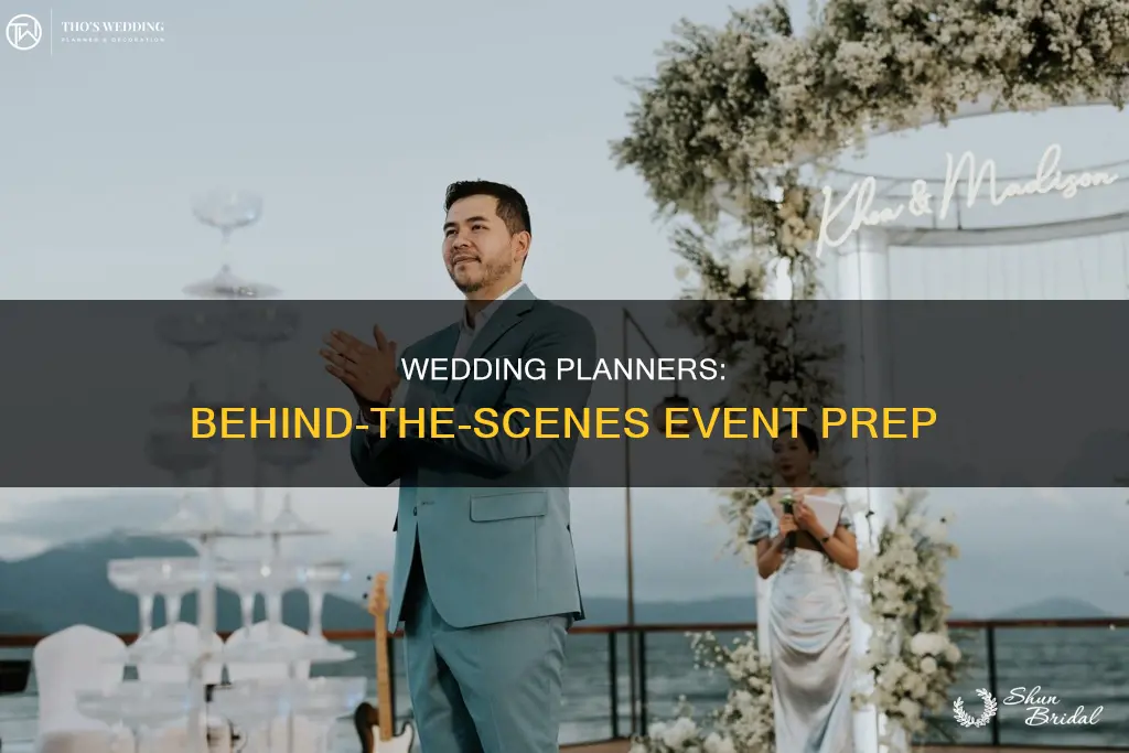 what happens at events for wedding planners