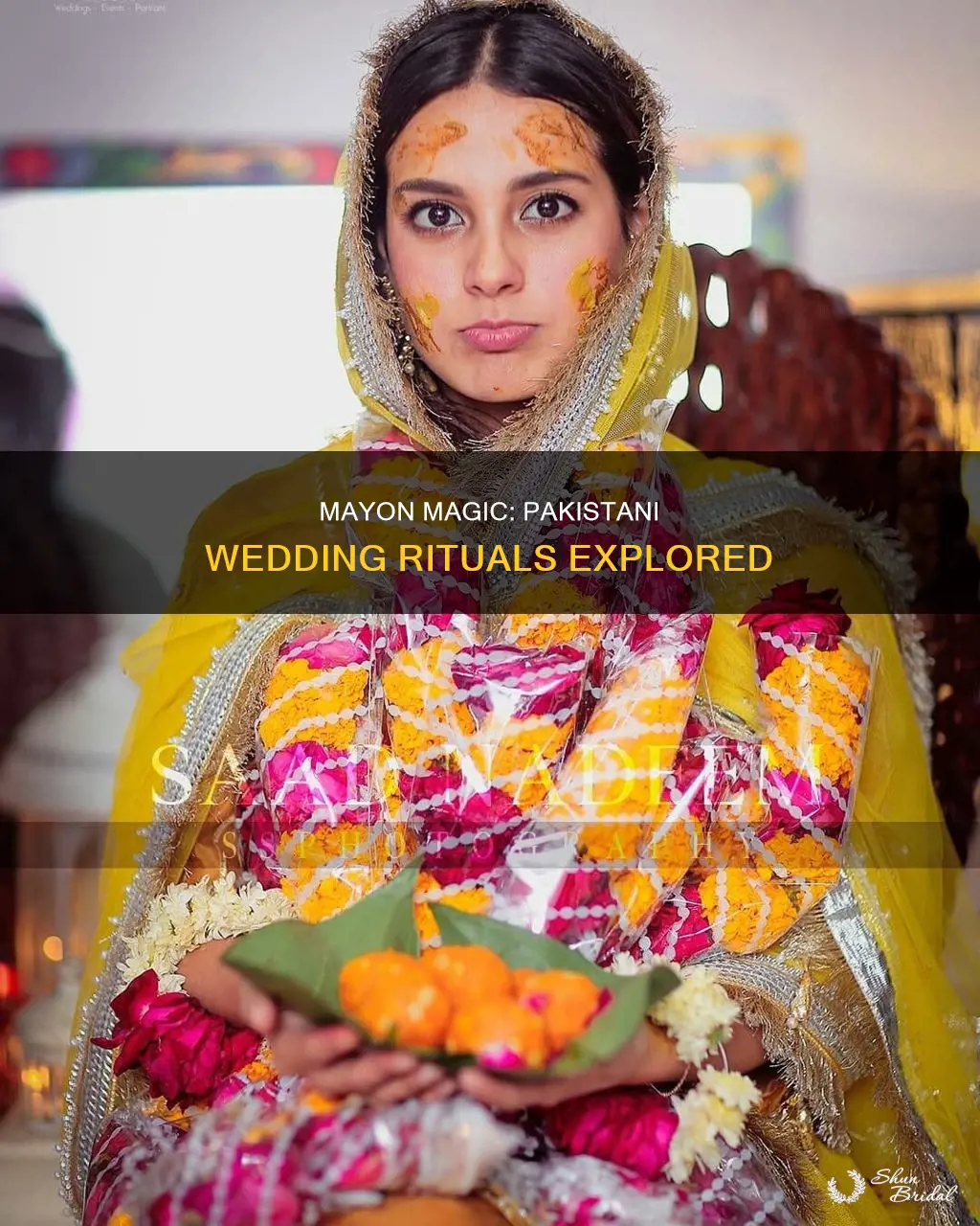 what happens during a mayon pakistani wedding