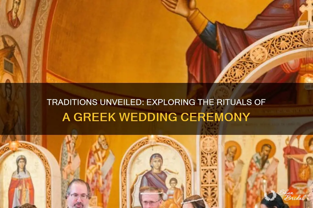 what happens during greek wedding ceremony