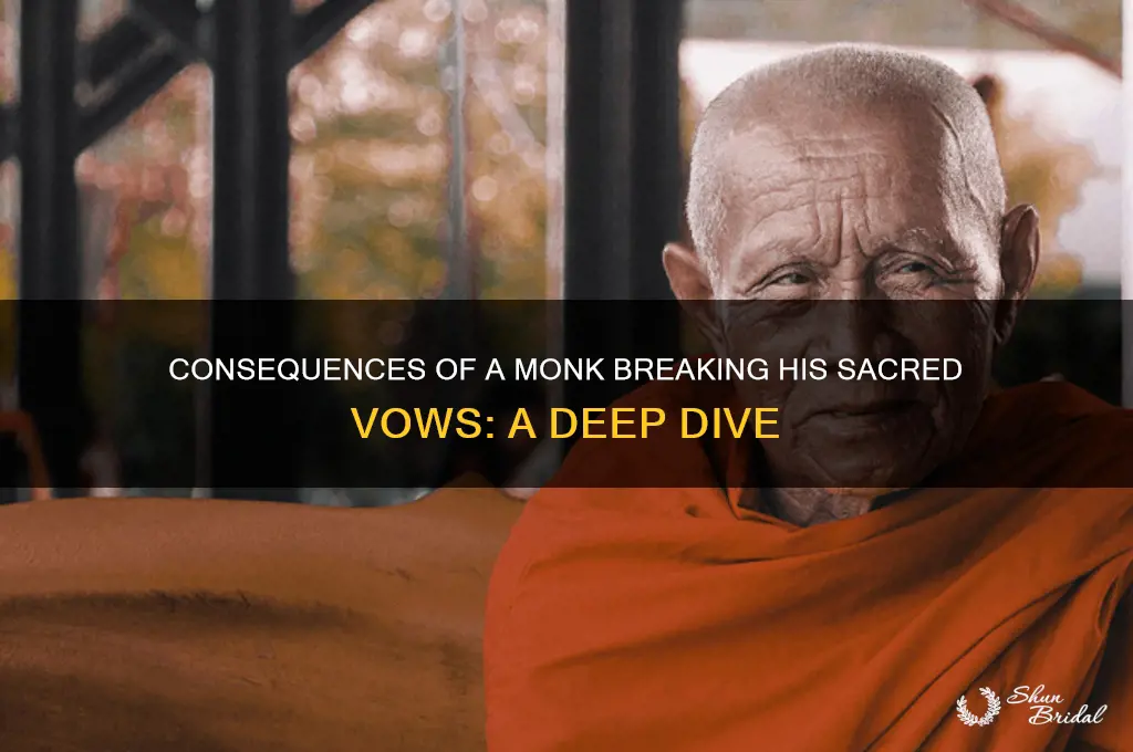 what happens if a monk breaks his vows