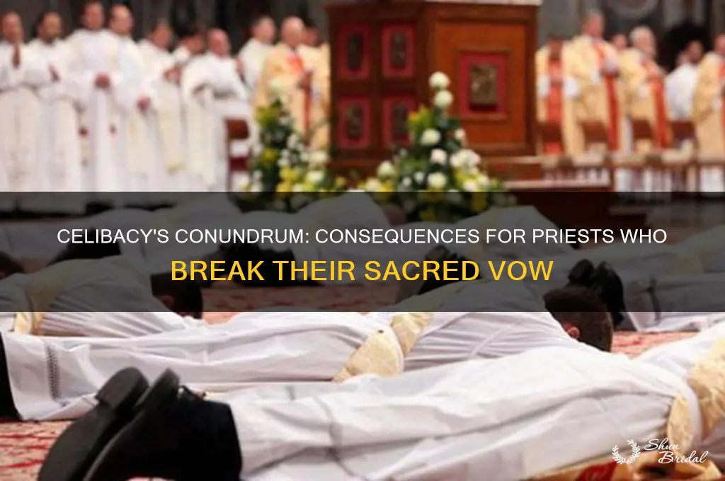 what happens if a priest breaks his vow of celibacy
