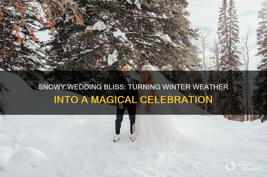 what happens if it snows on your wedding day