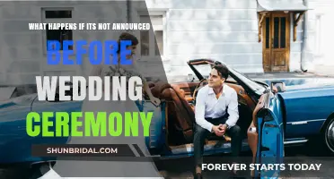Unannounced Before Vows: Wedding Ceremony Surprises and Their Impact