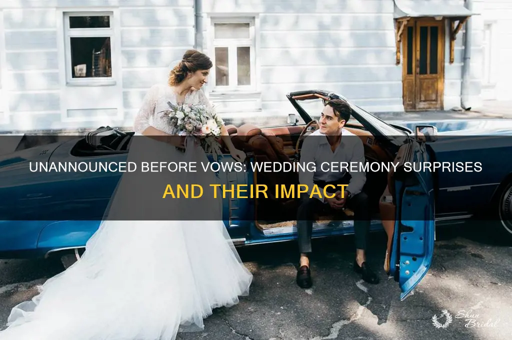 what happens if its not announced before wedding ceremony