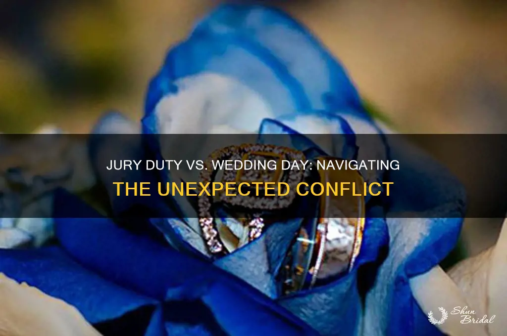 what happens if jiry duty falls on a wedding day