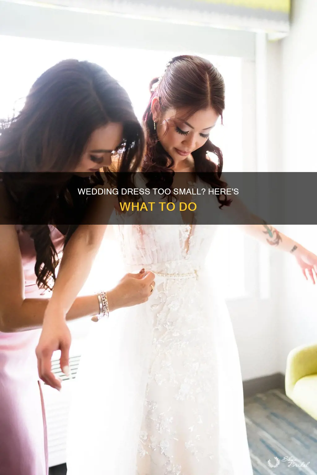 what happens if my wedding dress is too small