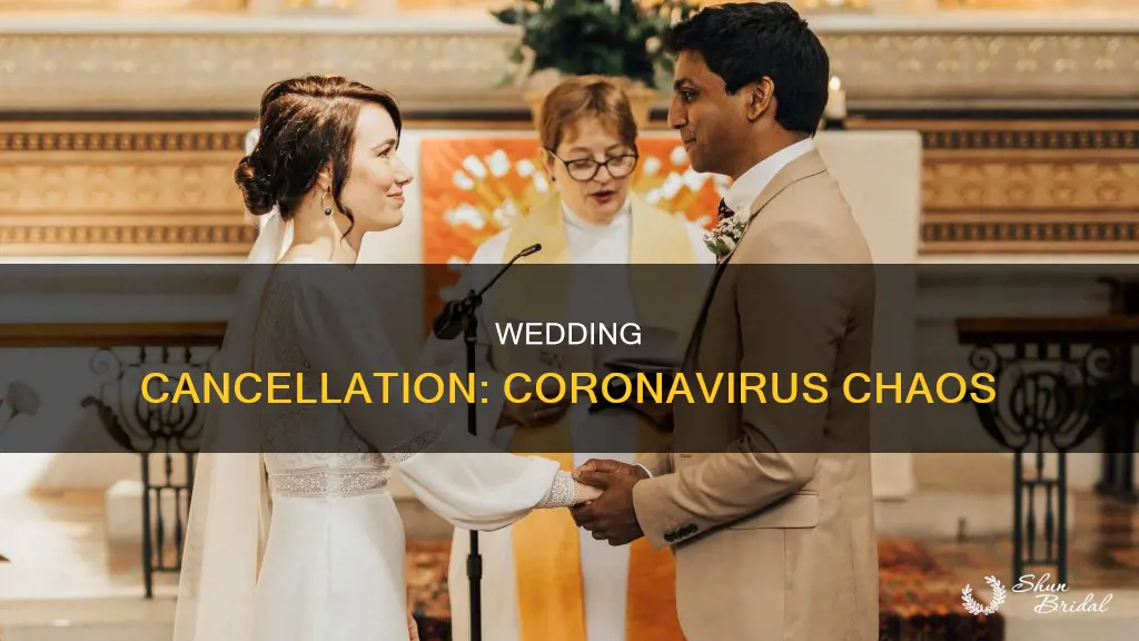 what happens if my wedding is cancelled due to coronavirus