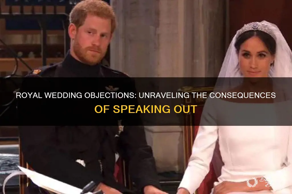 what happens if someone objects at a royal wedding