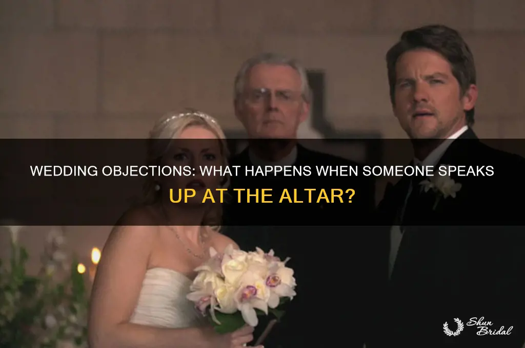 what happens if someone objects at a wedding ceremony