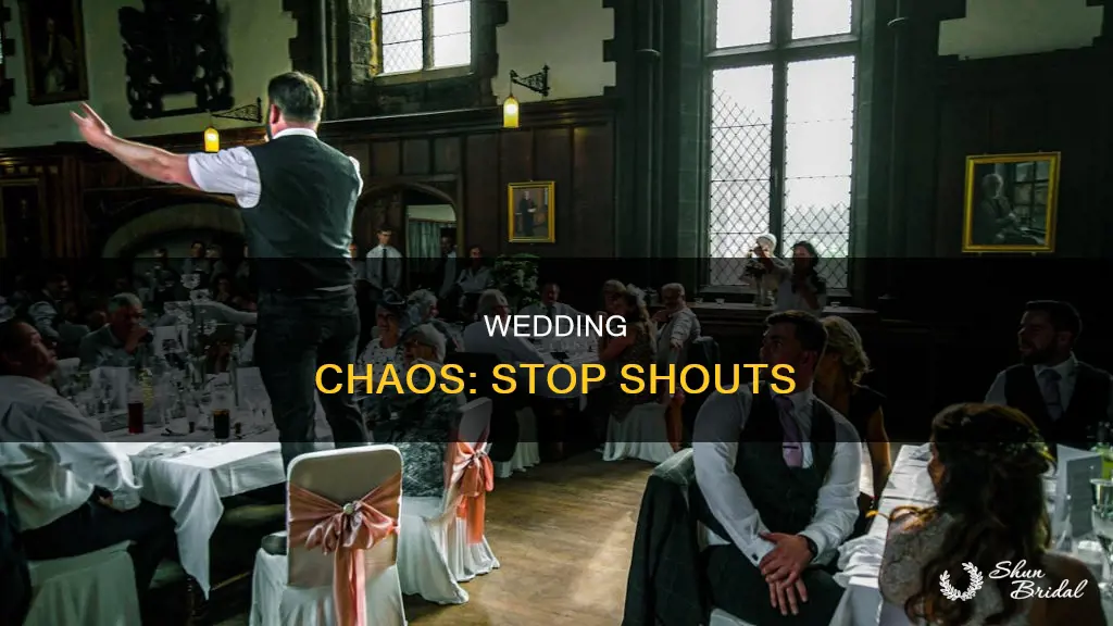 what happens if someone yells stop at wedding