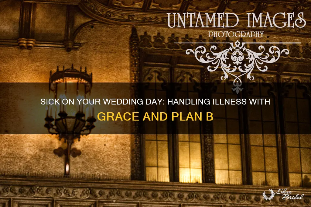 what happens if you are sick on your wedding day