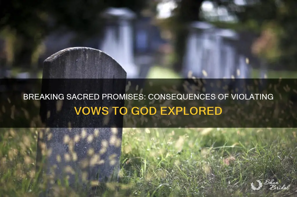 what happens if you break a vow to god