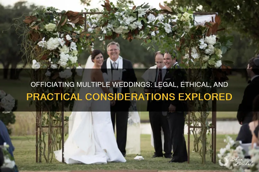 what happens if you officiate more than one wedding
