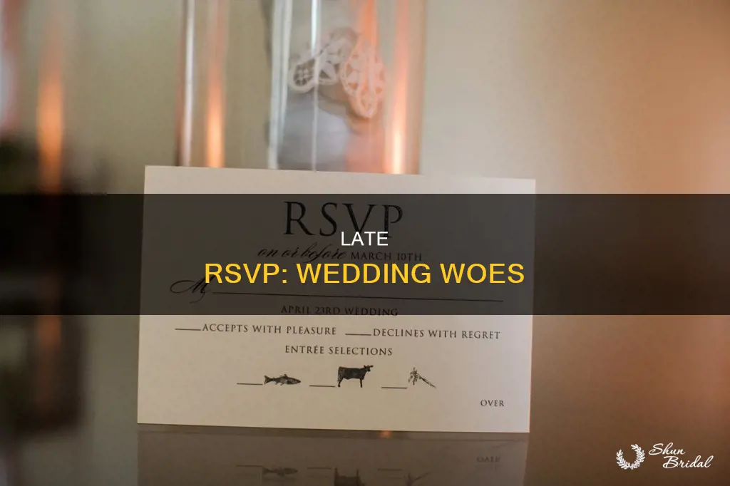 what happens if you rsvp late for a wedding