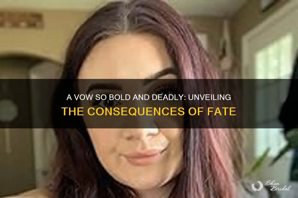 what happens in a vow so bold and deadly