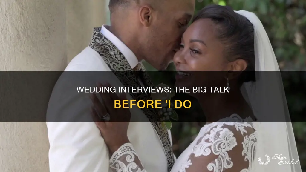 what happens in a wedding interview