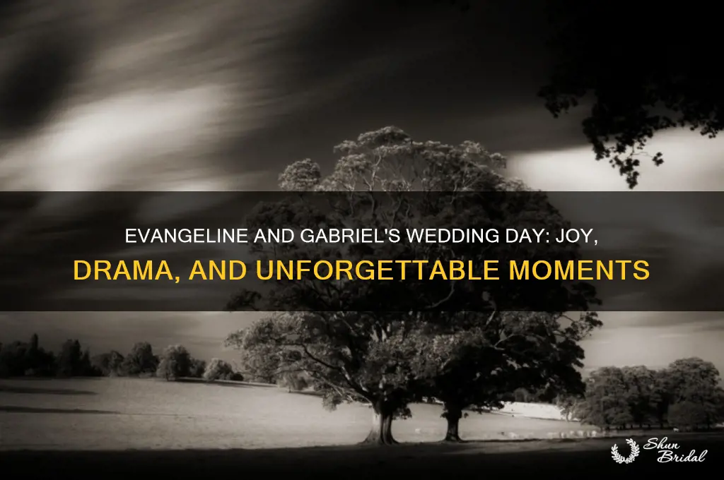 what happens on evangeline and gabriel wedding day