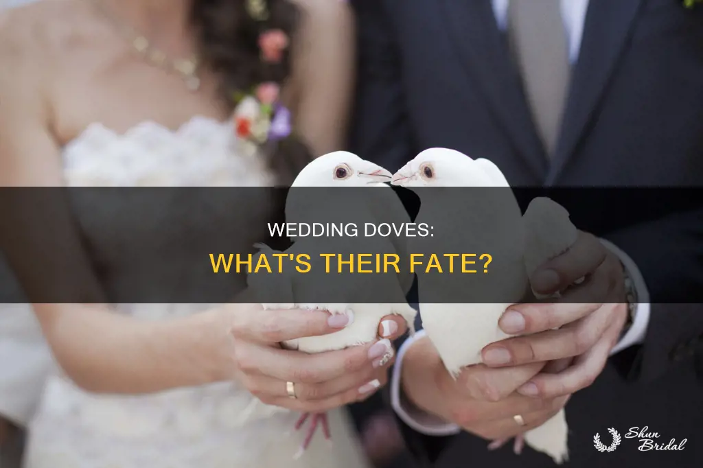 what happens to doves after they are released at weddings