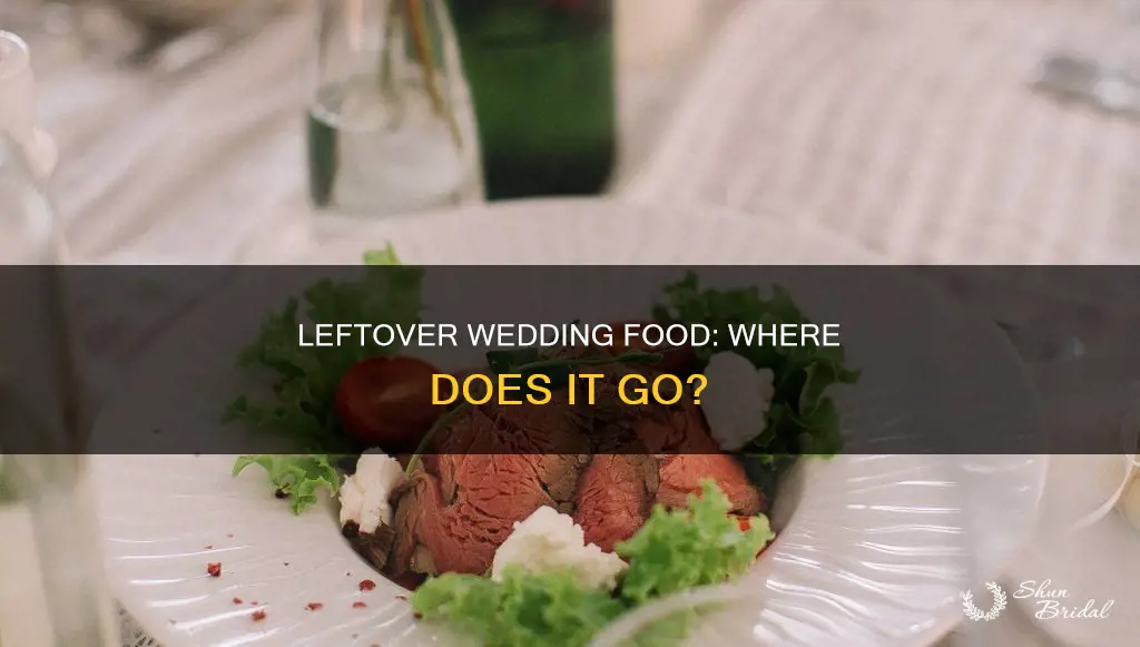 what happens to excess food at wedding receptions