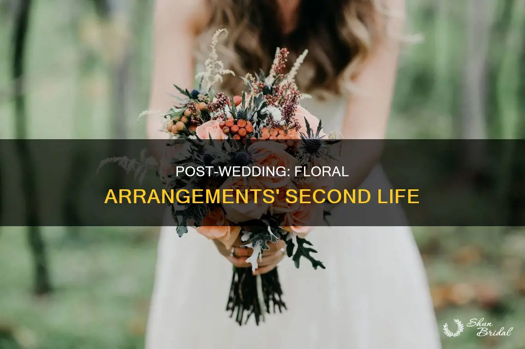 what happens to floral arrangement after wedding