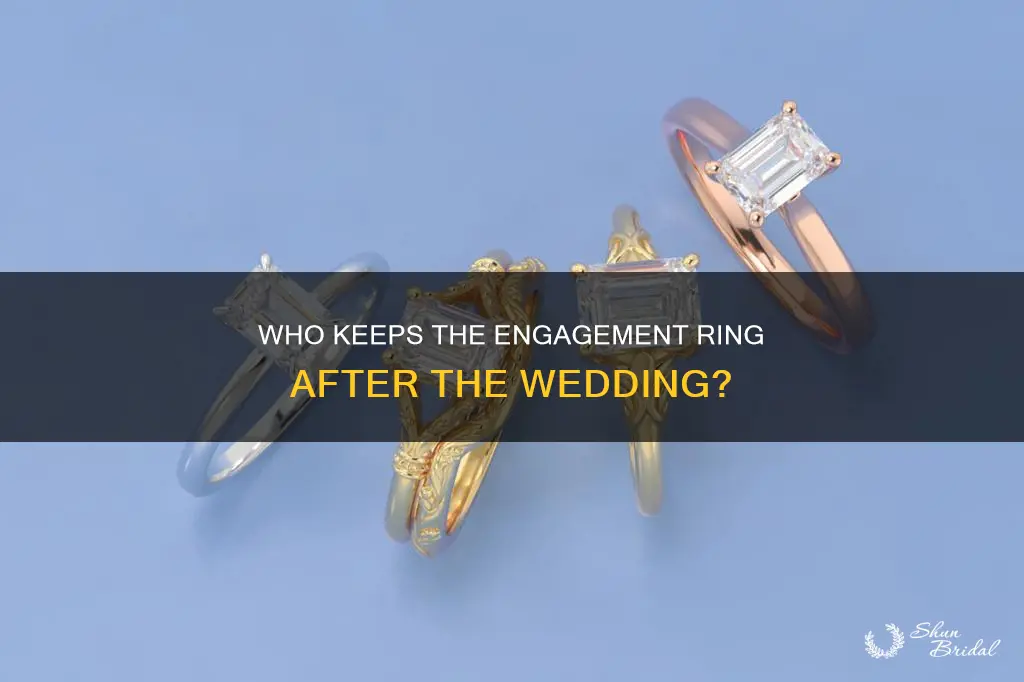 what happens to the engagement ring after the wedding