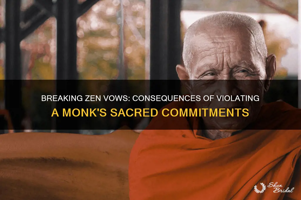 what happens when you break your monk
