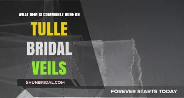 Elegant Tulle Bridal Veils: Popular Hemming Techniques Explained