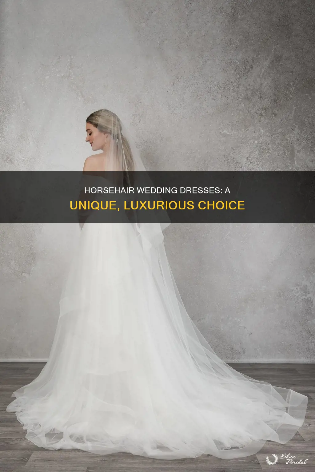 what horsehair wedding dress