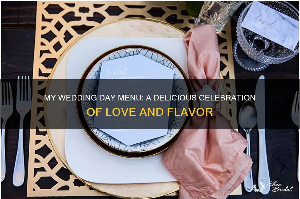 what I ate on my wedding day