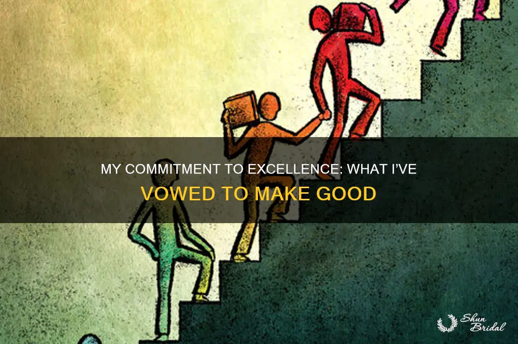what i have vowed i will make good