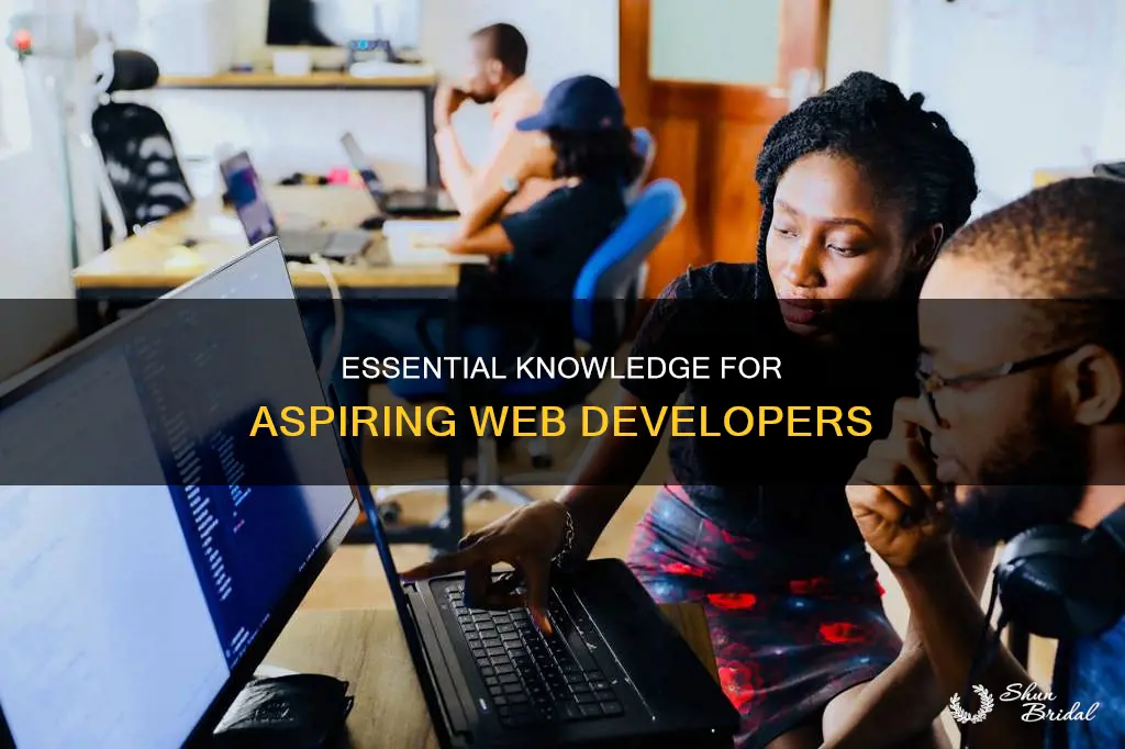 what I need to know before learn wed developer