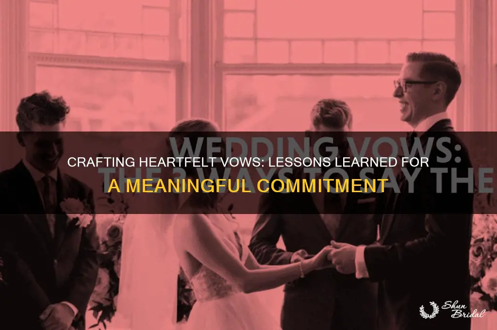 what i wish i knew when writing vows