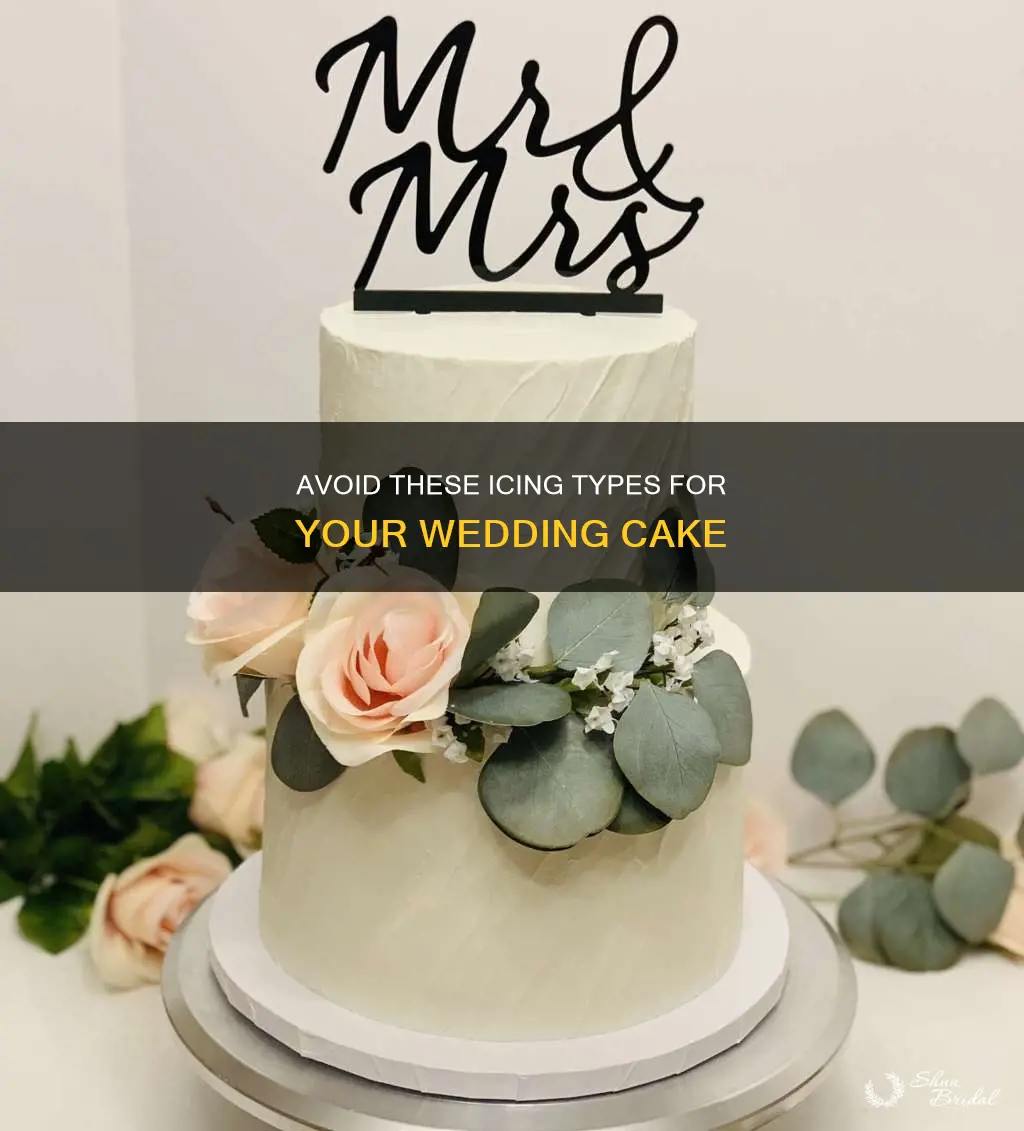 what icing not to use at a wedding