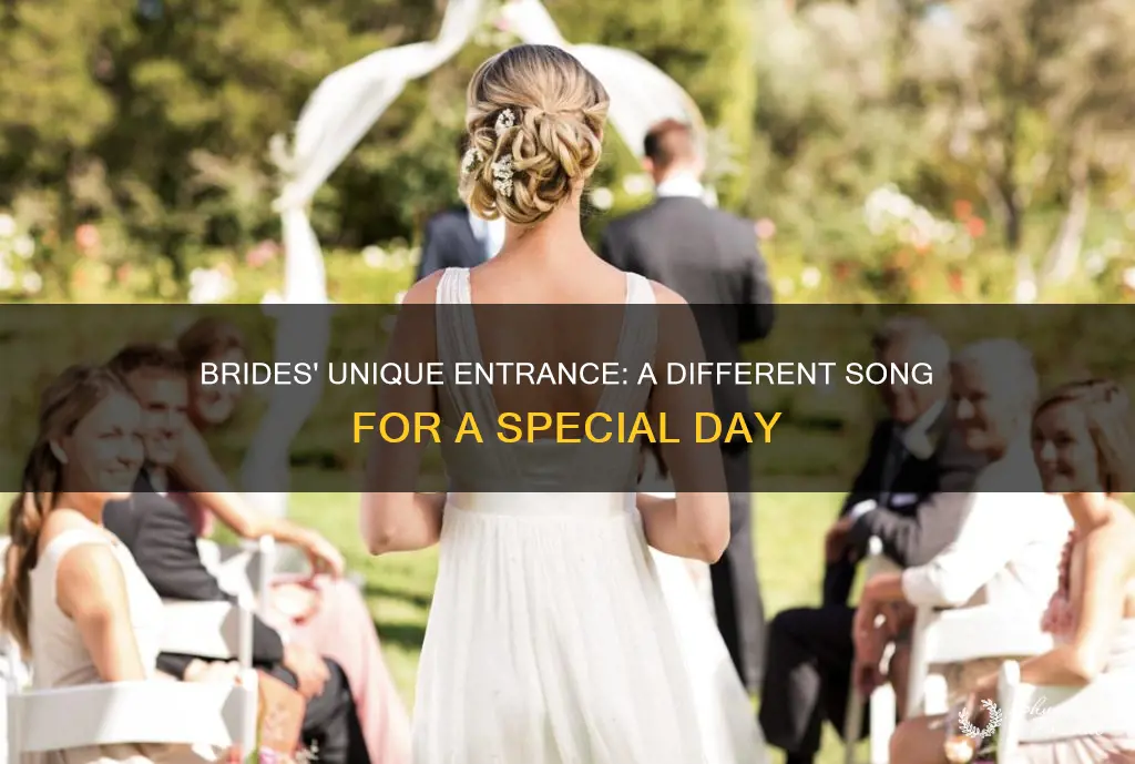 what if brides entrance is different song wedding