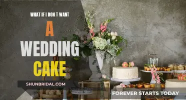 Unconventional Nuptials: Forgoing the Wedding Cake Tradition