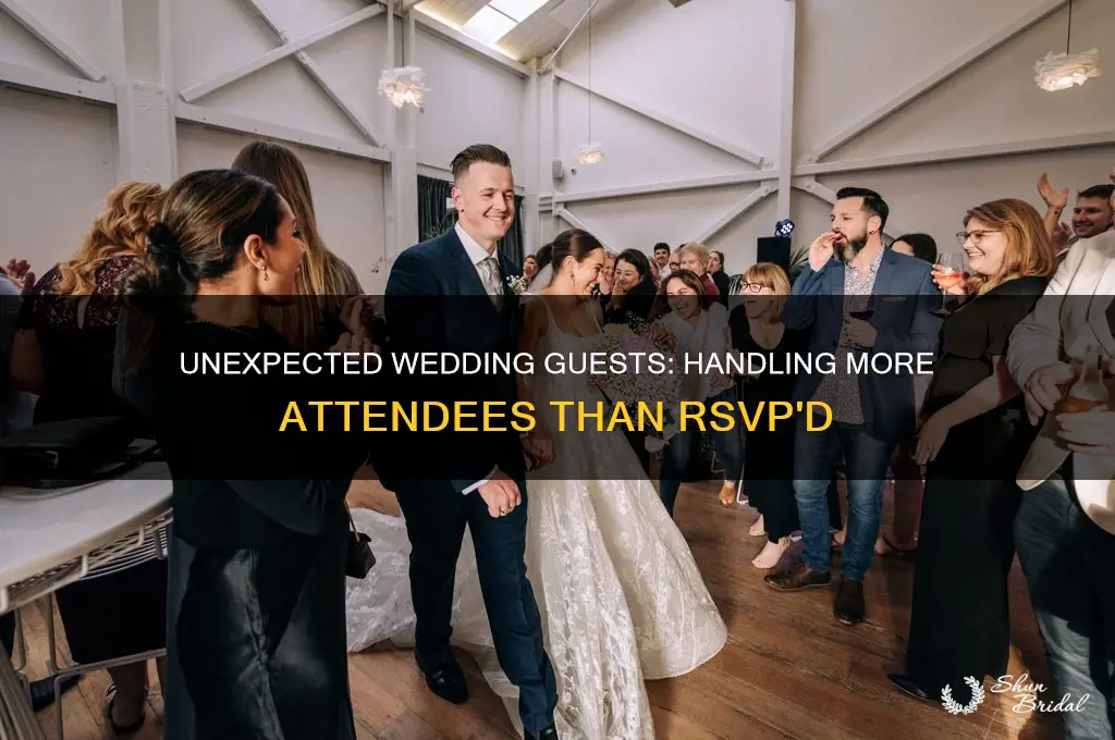 what if more people show up than rsvp wedding