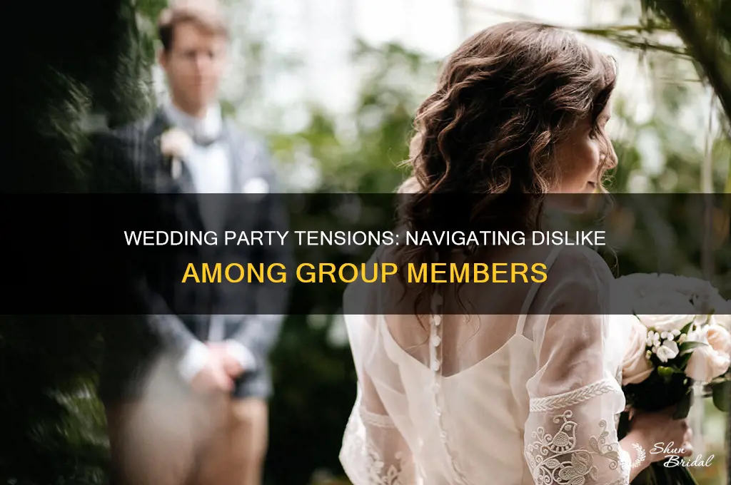 what if people in wedding group dont like eachother