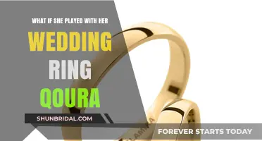 Why do women play with their wedding rings?